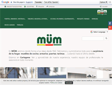 Tablet Screenshot of mum.es