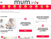 Tablet Screenshot of mum.info